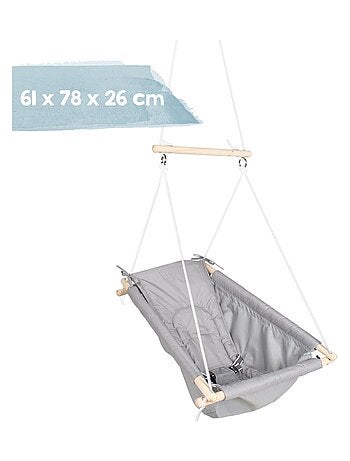 Berceau suspendu bébé et enfant en toile pour intérieur et extérieur ROBA
