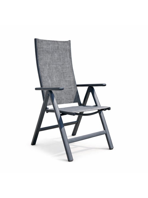 BERENA Lot de 2 fauteuils aluminium et toile PVC - Kiabi