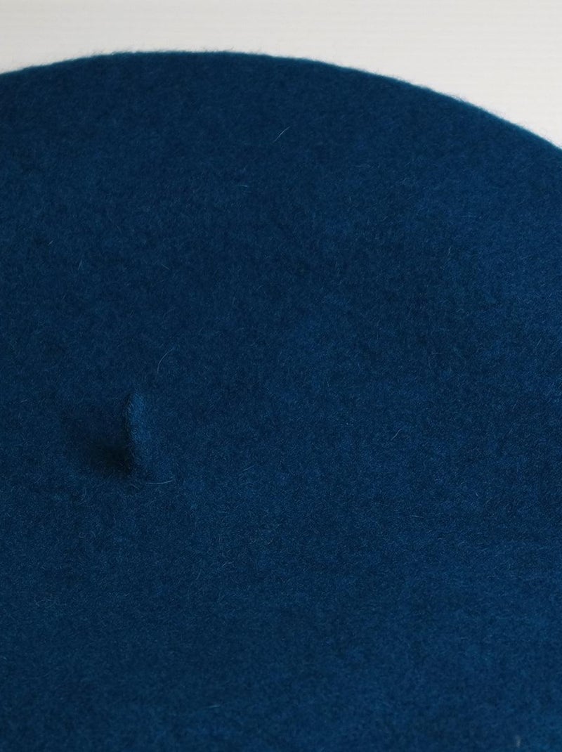 Béret 100% laine Bleu pétrole - Kiabi