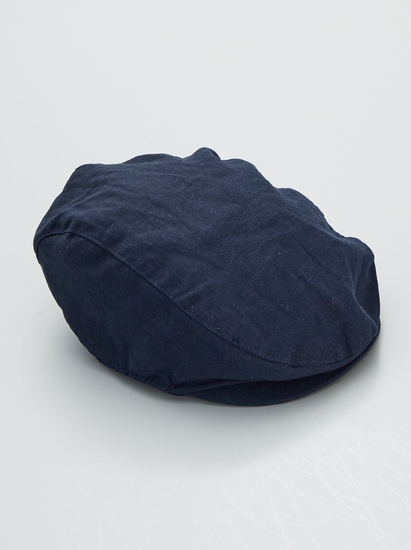 Béret en maille bleu marine - Kiabi