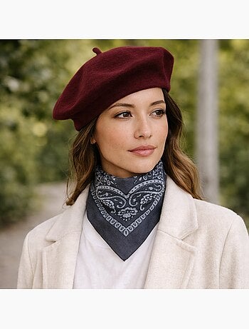 Béret Femme 100% Laine – Taille Unique – Doux et Élégant