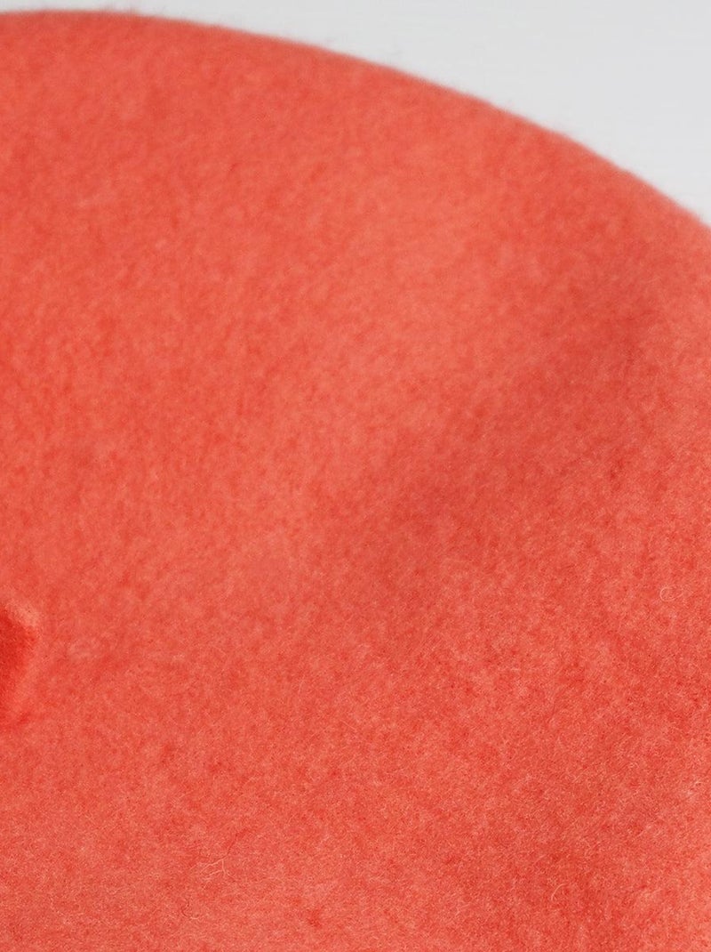 Béret Femme 100% Laine – Taille Unique – Doux et Élégant Orange corail - Kiabi