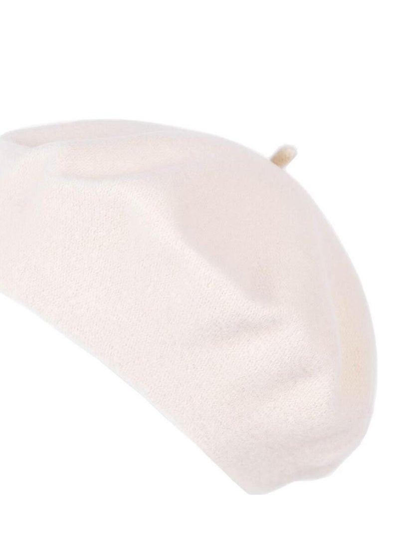 Béret Feutre de Laine Yva - Made in UE Blanc Ecru - Kiabi