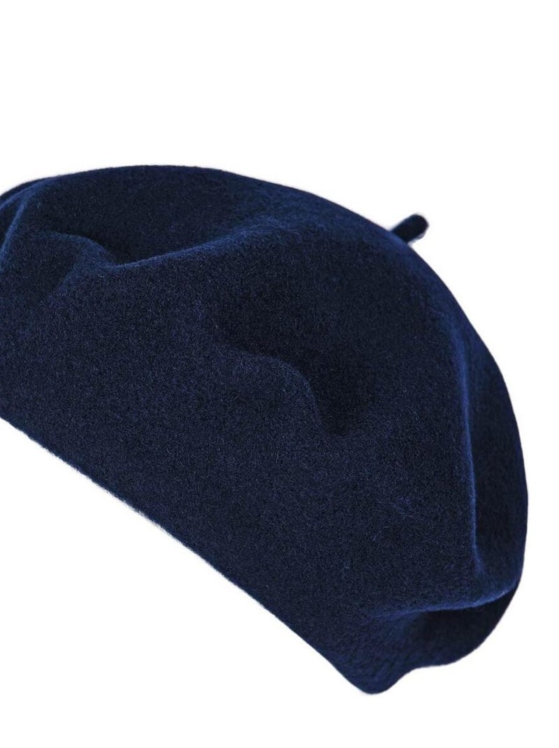 Béret Feutre de Laine Yva - Made in UE Bleu marine - Kiabi