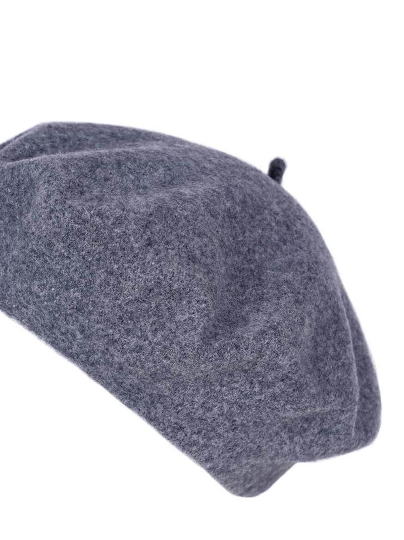 Béret Feutre de Laine Yva - Made in UE Gris - Kiabi
