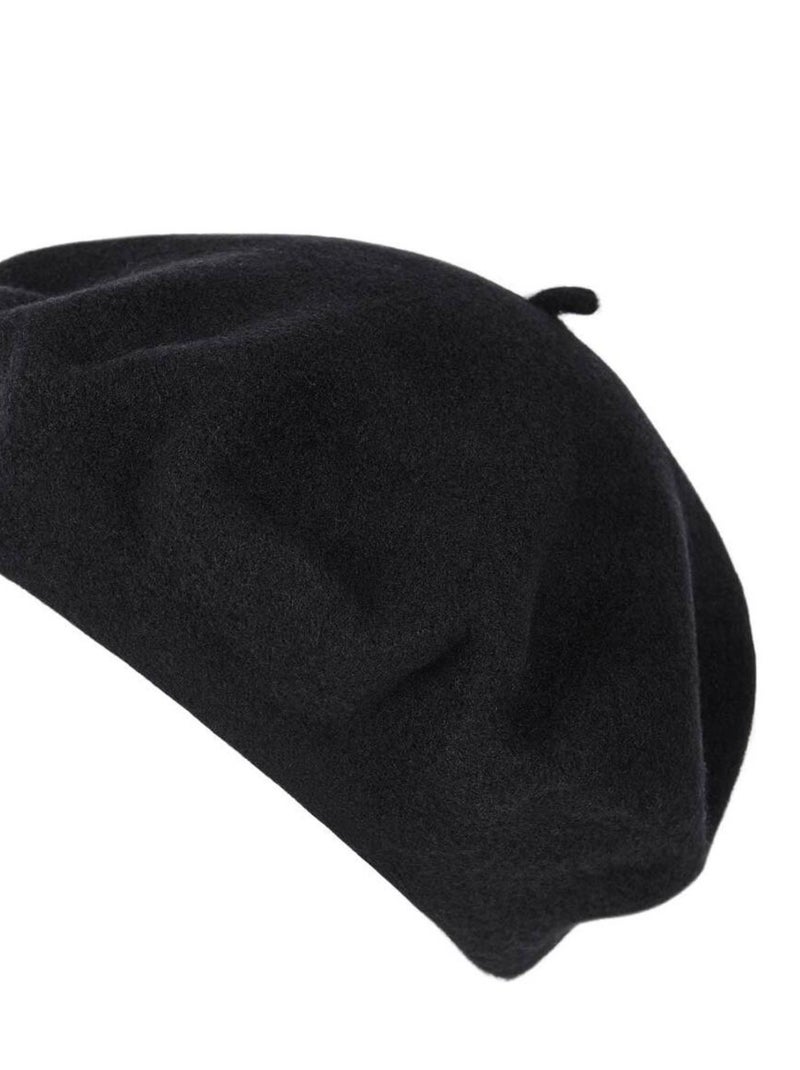 Béret Feutre de Laine Yva - Made in UE Noir - Kiabi