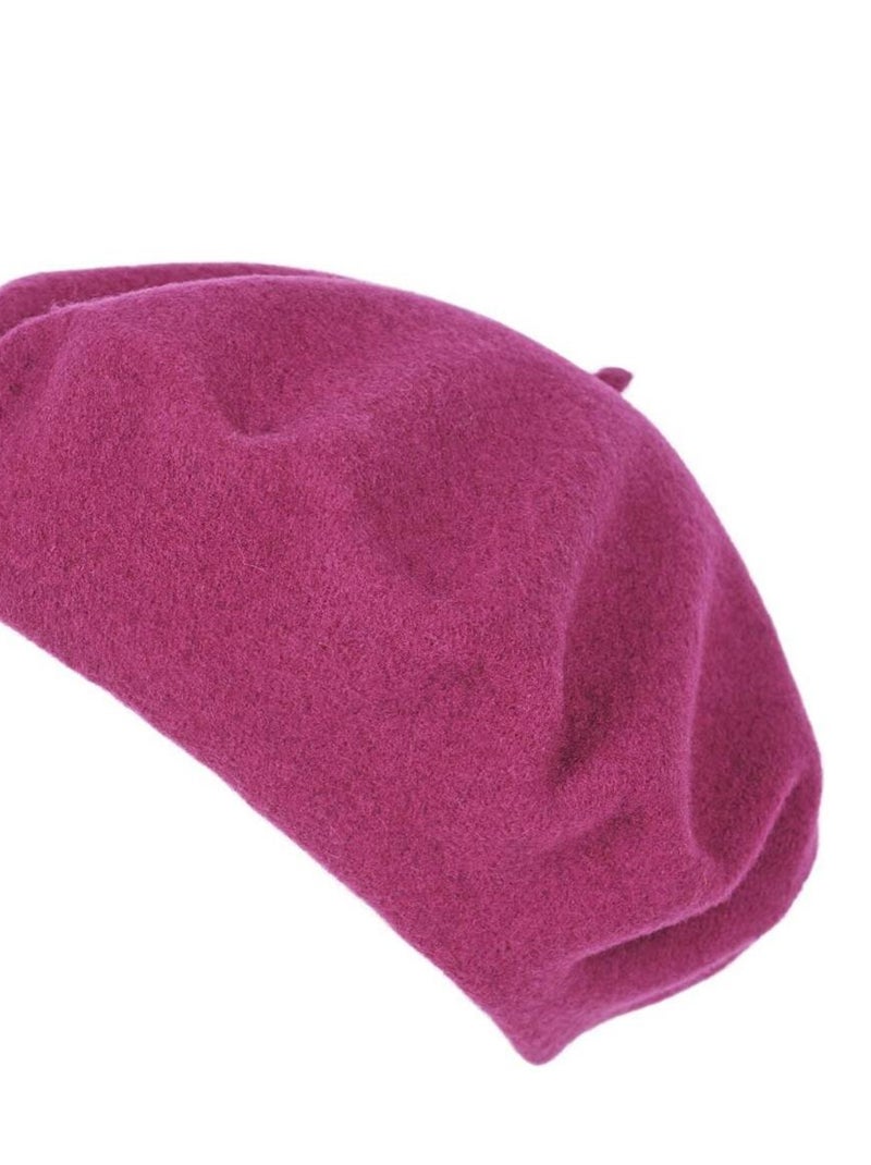 Béret Feutre de Laine Yva - Made in UE Rose fushia - Kiabi