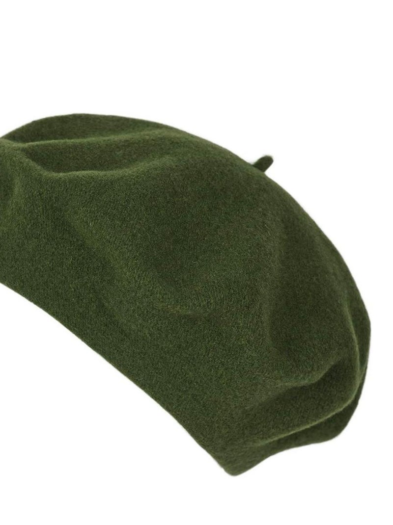 Béret Feutre de Laine Yva - Made in UE Vert kaki - Kiabi