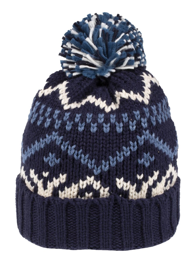Béret jacquard Bleu marine - Kiabi