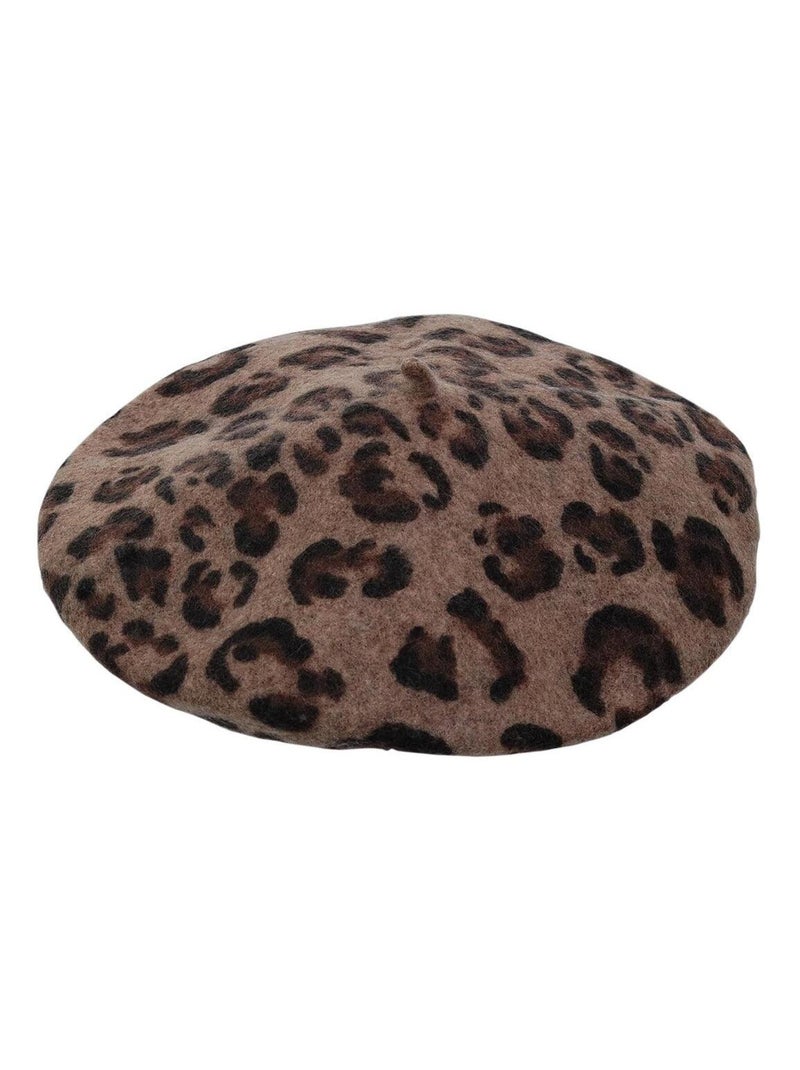 Béret léopard Marron - Kiabi