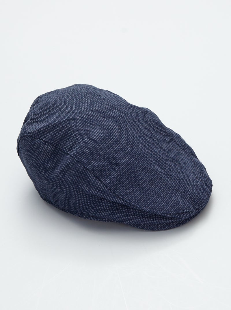 Béret pur coton bleu marine - Kiabi