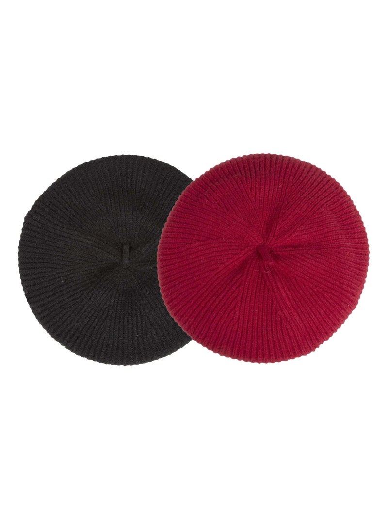 Béret ultra doux, en viscose, extensible et resistant femme isotoner Noir - Kiabi