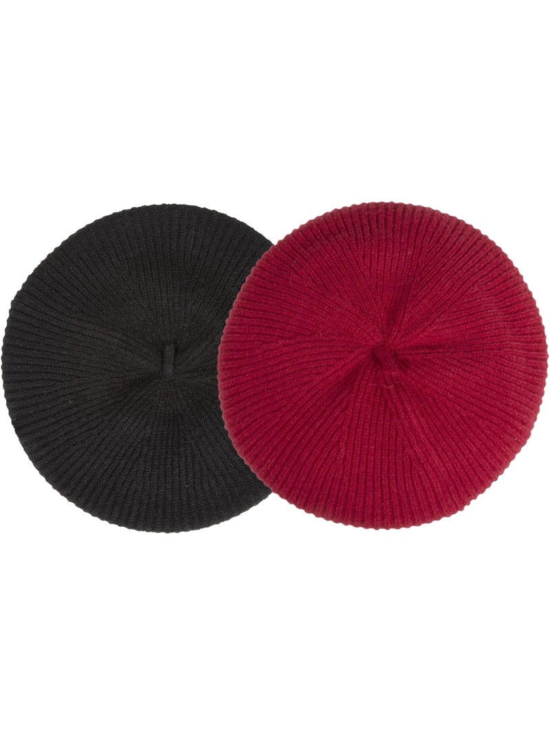Béret ultra doux, en viscose, extensible et resistant femme Rouge tomate - Kiabi