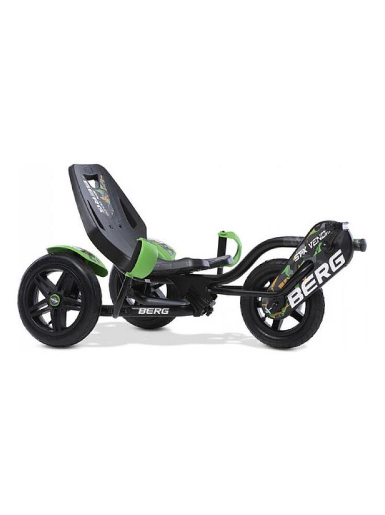 Kart à Pédales BERG Street-X Venom Vert - Conduite Par Mouvement Du Corps, Système BFR, Pneus à Air - 8