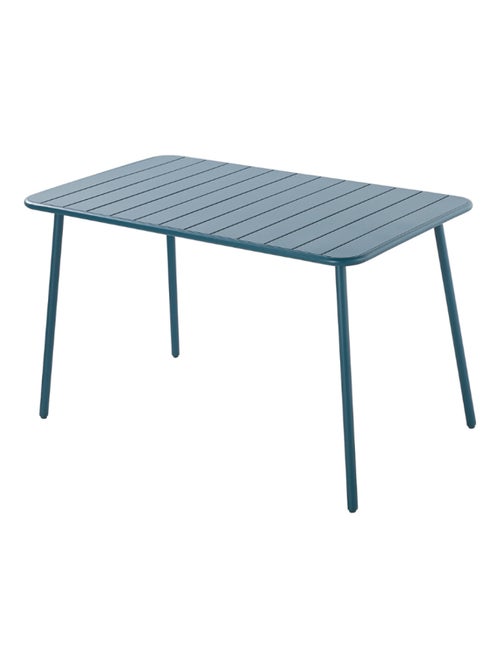 BERGAME - Table en acier 4/6 places bleue - Kiabi