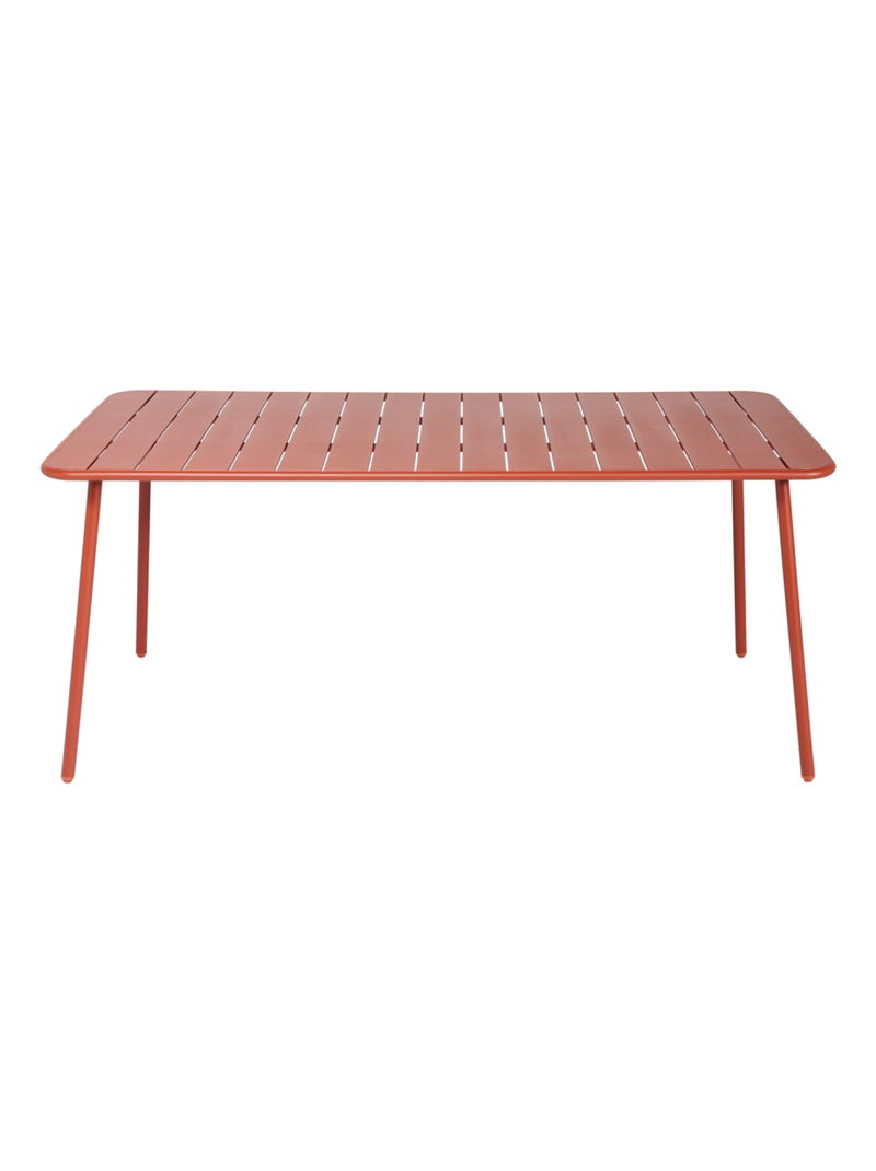 BERGAME - Table salon de jardin repas 6 places 160x70cm terracotta Terracotta - Kiabi