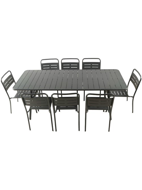 BERGAME Ensemble table de jardin 200 cm et 8 chaises - Kiabi