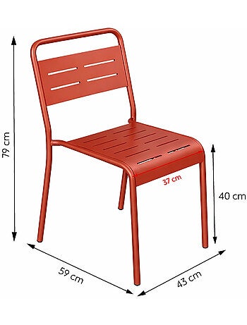 BERGAME Ensemble table de jardin carrée 70cm et 4 chaises vert
