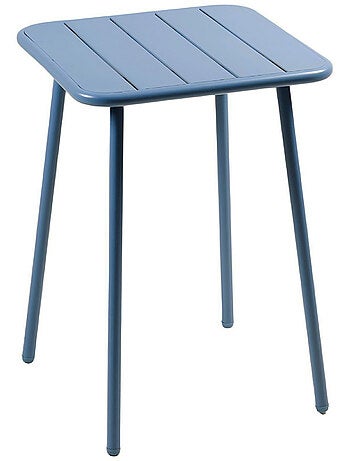 BERGAME Table carrée 2 places 50x50cm jaune