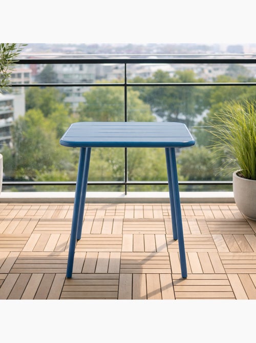 BERGAME Table carrée 2 places 50x50cm bleu - Kiabi