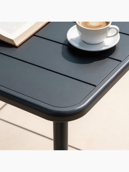 BERGAME Table carrée 2 places 50x50cm gris foncé - Kiabi