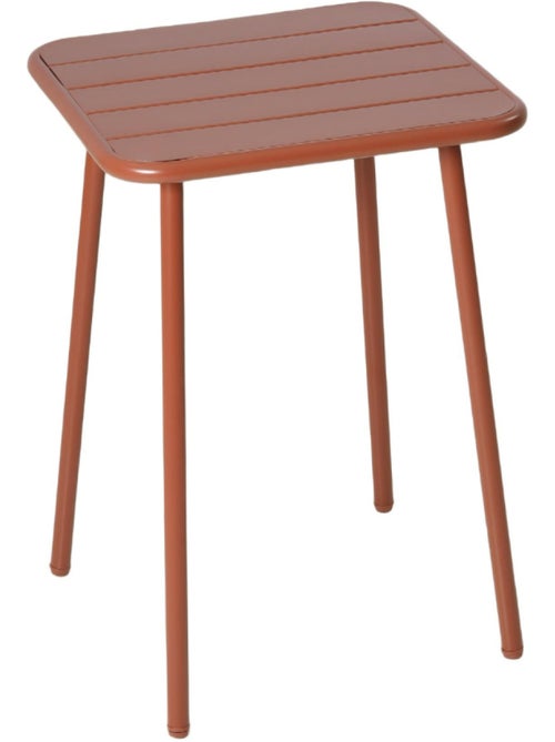 BERGAME Table carrée 2 places 50x50cm terracotta - Kiabi