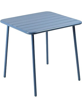 BERGAME Table carrée 4 places 70x70cm jaune