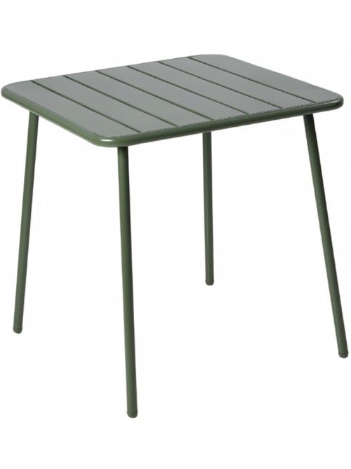 BERGAME Table carrée 4 places 70x70cm vert - Kiabi