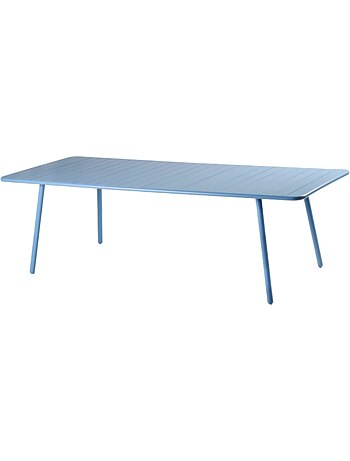 BERGAME Table de jardin 10-12 places 234cm bleue