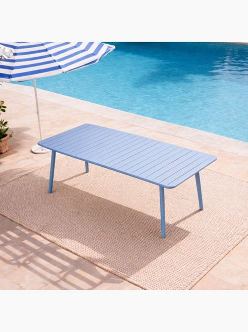 BERGAME Table de jardin 10-12 places 234cm bleue - Kiabi