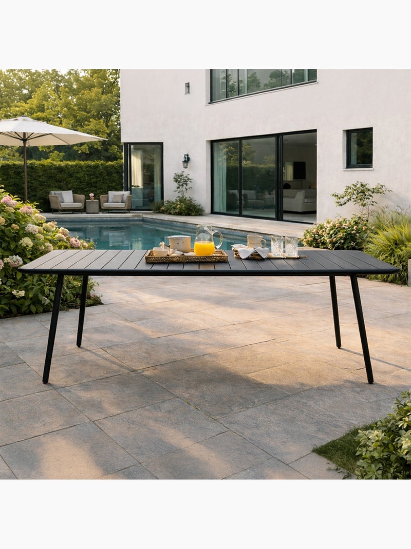 Bergame table de jardin 10-12 places 234cm gris foncé Gris - Kiabi