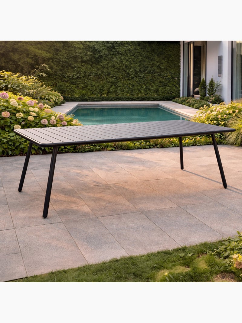Bergame table de jardin 10-12 places 234cm gris foncé Gris - Kiabi