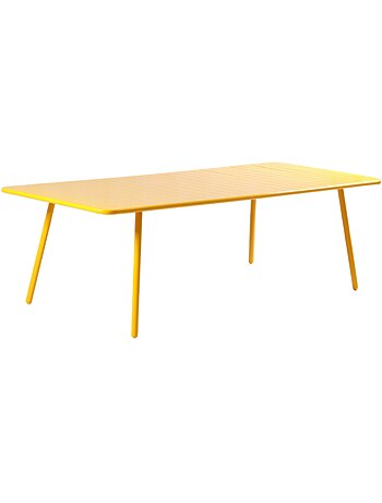 BERGAME Table de jardin 10-12 places 234cm bleue