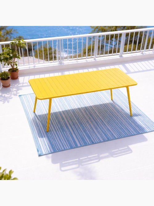 BERGAME Table de jardin 10-12 places 234cm jaune - Kiabi BERGAME Table de jardin 10-12 places 234cm jaune - Kiabi