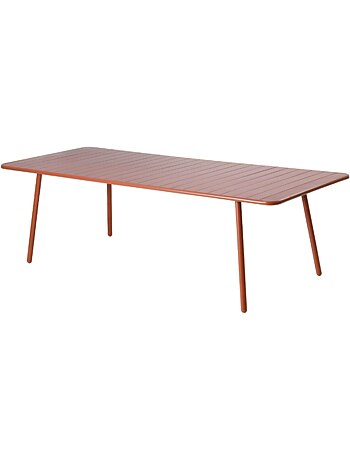 BERGAME Table de jardin 10-12 places 234cm bleue