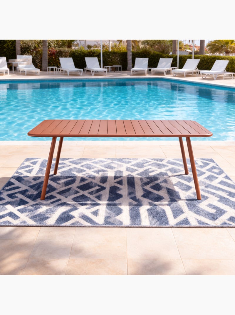 BERGAME Table de jardin 10-12 places 234cm terracotta Terracotta - Kiabi