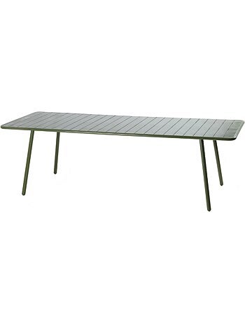 BERGAME Table de jardin 10-12 places 234cm bleue