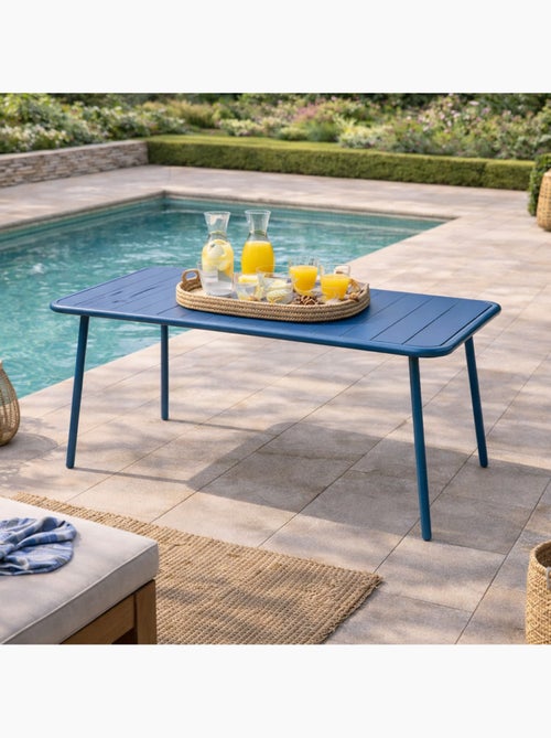 BERGAME Table de jardin 4 à 6 places 120cm bleu - Kiabi BERGAME Table de jardin 4 à 6 places 120cm bleu - Kiabi