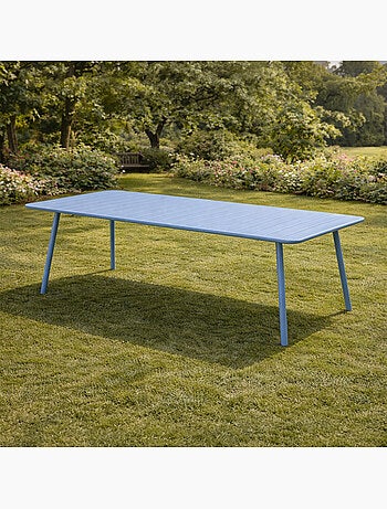 BERGAME Table de jardin 8-10 places 200cm jaune