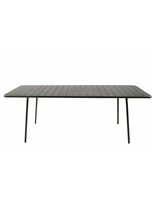 BERGAME Table de jardin 8-10 places 200cm gris foncé - Kiabi