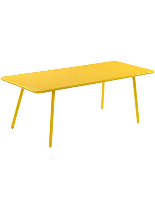 BERGAME Table de jardin 8-10 places 200cm jaune - Kiabi