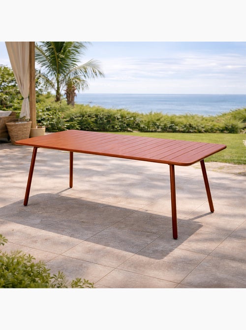 BERGAME Table de jardin 8-10 places 200cm terracotta - Kiabi