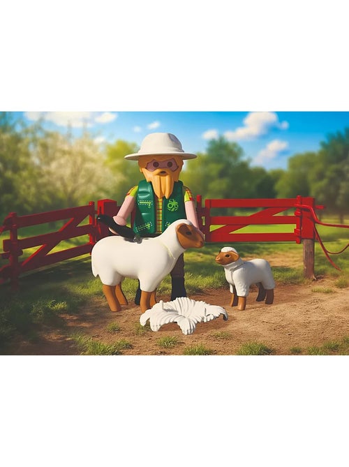 Berger avec enclos à moutons & chien - Kiabi