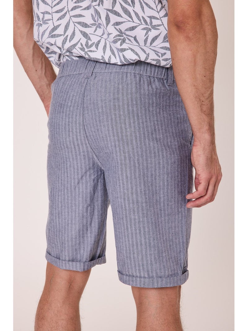 Bermuda 100% coton - Terre de Marins Bleu - Kiabi