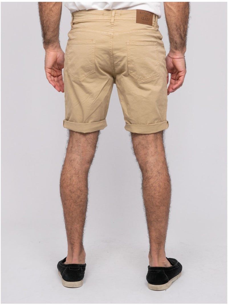 Bermuda 5 poches BAOS Beige - Kiabi