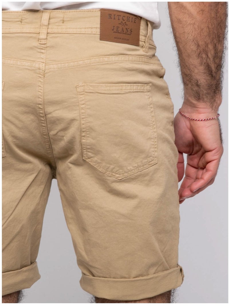 Bermuda 5 poches BAOS Beige - Kiabi