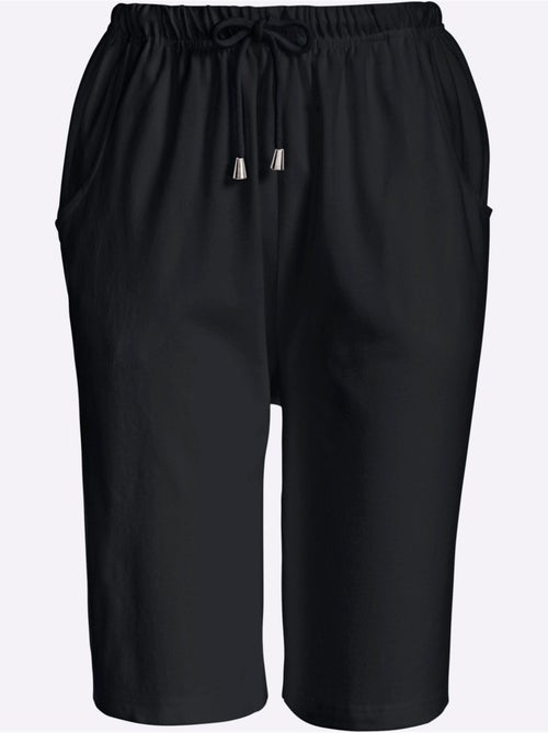 Bermuda à ceinture élastique avec cordon et 2 poches - Taille standard - Moda Vilona - Kiabi