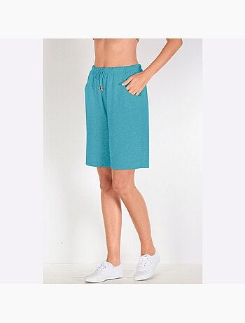 Bermuda à ceinture élastique et cordon avec deux poches - Taille standard - Moda Vilona