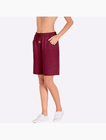 Bermuda à ceinture élastique et cordon avec deux poches - Taille standard - Moda Vilona