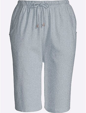 Bermuda à ceinture élastique et cordon avec deux poches - Taille standard - Moda Vilona